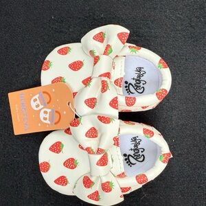Strawberry Print Baby Shoes